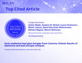 M.Woloszyn u.a., Zertifikat: Top Cited Article